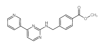 Methyl 4-((4-(pyridin-3-yl)pyrimidin-2-ylamino)Methyl)benzoate结构式