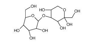 4-O-β-D-Galactopyranosyl-α-D-fructopyranose Structure