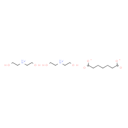 bis[bis(2-hydroxyethyl)ammonium] heptanedioate structure