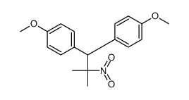 1-methoxy-4-[1-(4-methoxyphenyl)-2-methyl-2-nitropropyl]benzene Structure