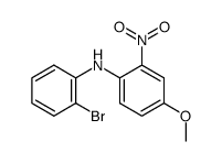 (2'-bromo-phenyl)-(4-methoxy-2-nitrophenyl)-amine Structure