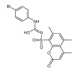 3-(4-bromophenyl)-1-(4,5,7-trimethyl-2-oxo-chromen-8-yl)sulfonyl-urea picture