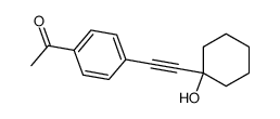 1-[4-(2-(1-hydroxycyclohexyl)ethynyl)phenyl]ethanone Structure