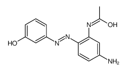 N-[5-amino-2-[(3-hydroxyphenyl)diazenyl]phenyl]acetamide Structure