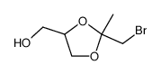 (2-bromomethyl-2-methyl-[1,3]dioxolan-4-yl)-methanol结构式