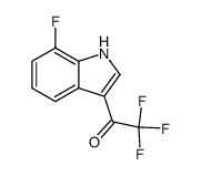 2,2,2-trifluoro-1-(7-fluoro-1H-indol-3-yl)ethan-1-one结构式