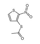 ethanethioate de S-nitro-2 thienyle-3 Structure