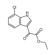 1h-indole-3-acetic acid, 7-chloro-a-oxo-, ethyl ester Structure