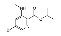 5-Bromo-3-methylamino-pyridine-2-carboxylic acid isopropyl ester Structure