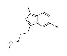 6-bromo-3-(3-methoxypropyl)-1-methylimidazo[1,5-a]pyridine Structure