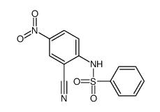 N-(2-cyano-4-nitrophenyl)benzenesulfonamide Structure