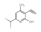 6-(difluoromethyl)-2-hydroxy-4-methylnicotinonitrile(SALTDATA: FREE)结构式