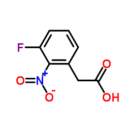 2-(3-Fluoro-2-nitrophenyl)acetic acid structure