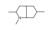 1,2,5-trimethyl-3,3a,4,5,6,6a-hexahydro-2H-cyclopenta[b]pyrrole Structure