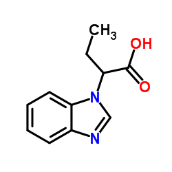 2-(1H-Benzimidazol-1-yl)butanoic acid structure