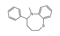 6-methyl-5-phenyl-2,3,4,5-tetrahydro-1,6-benzothiazocine Structure