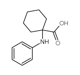 1-PHENYLAMINO-CYCLOHEXANECARBOXYLIC ACID structure