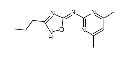 N-(4,6-dimethylpyrimidin-2-yl)-3-propyl-1,2,4-oxadiazol-5-amine结构式