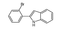 2-(2-溴苯基)-1H-吲哚结构式