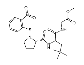 2-nitrobenzenesulfenyl-L-prolyl-L-neopentylglycyl-glycine methyl ester Structure