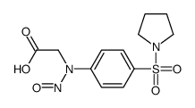 2-(N-nitroso-4-pyrrolidin-1-ylsulfonylanilino)acetic acid结构式