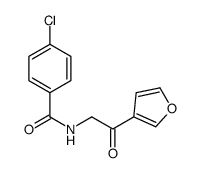 4-chloro-N-[2-(furan-3-yl)-2-oxoethyl]benzamide Structure
