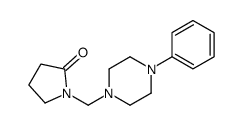 1-[(4-phenylpiperazin-1-yl)methyl]pyrrolidin-2-one Structure