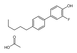 acetic acid,2-fluoro-4-(4-pentylphenyl)phenol结构式