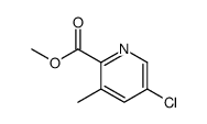 methyl 5-chloro-3-methylpyridine-2-carboxylate结构式