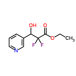 ETHYL 2,2-DIFLUORO-3-HYDROXY-(3-PYRIDINYL)PROPANOATE picture