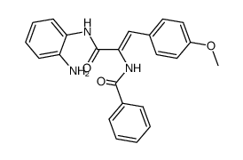 (Z)-N-(3-(2-aminophenylamino)-1-(4-methoxyphenyl)-3-oxoprop-1-en-2-yl)benzamide Structure