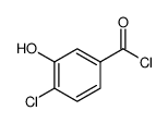4-Chloro-3-hydroxybenzoyl chloride结构式
