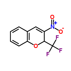 3-Nitro-2-(trifluoromethyl)-2H-chromene Structure