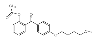 2-ACETOXY-4'-PENTYLOXYBENZOPHENONE Structure