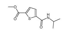 Methyl 5-(2-propylcarbamyl)-thiophene-2-carboxylate结构式