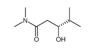 (+)-(R)-N,N-dimethyl-3-hydroxy-4-methylpentanamide Structure