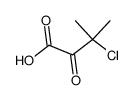 Butyric acid,3-chloro-3-methyl-2-oxo- (7CI) structure