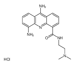 5,9-Diamino-acridine-4-carboxylic acid (2-dimethylamino-ethyl)-amide; hydrochloride结构式