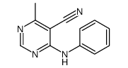 4-anilino-6-methylpyrimidine-5-carbonitrile Structure