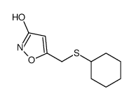 5-(cyclohexylsulfanylmethyl)-1,2-oxazol-3-one结构式