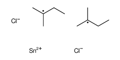 dichloro-bis(2-methylbutan-2-yl)stannane结构式