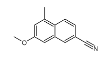 7-methoxy-5-methylnaphthalene-2-carbonitrile Structure