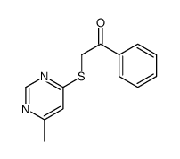 2-(6-methylpyrimidin-4-yl)sulfanyl-1-phenylethanone结构式
