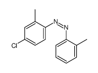 (4-chloro-2-methylphenyl)-(2-methylphenyl)diazene结构式