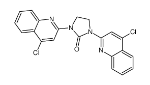 1,3-bis(4-chloroquinolin-2-yl)imidazolidin-2-one Structure