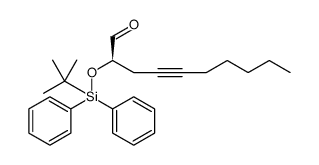 4-Decynal, 2-[[(1,1-dimethylethyl)diphenylsilyl]oxy]-, (R) Structure