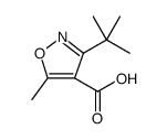 3-(tert-Butyl)-5-methylisoxazole-4-carboxylic acid structure