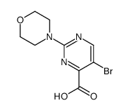 5-bromo-2-morpholin-4-ylpyrimidine-4-carboxylic acid Structure