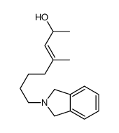 8-(1,3-dihydroisoindol-2-yl)-4-methyloct-3-en-2-ol结构式