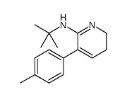 N-tert-butyl-5-(4-methylphenyl)-2,3-dihydropyridin-6-amine结构式